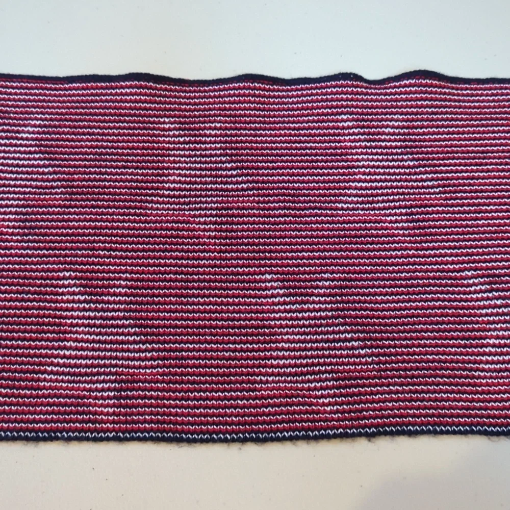 USA patriotic stars and stripes winter scarf